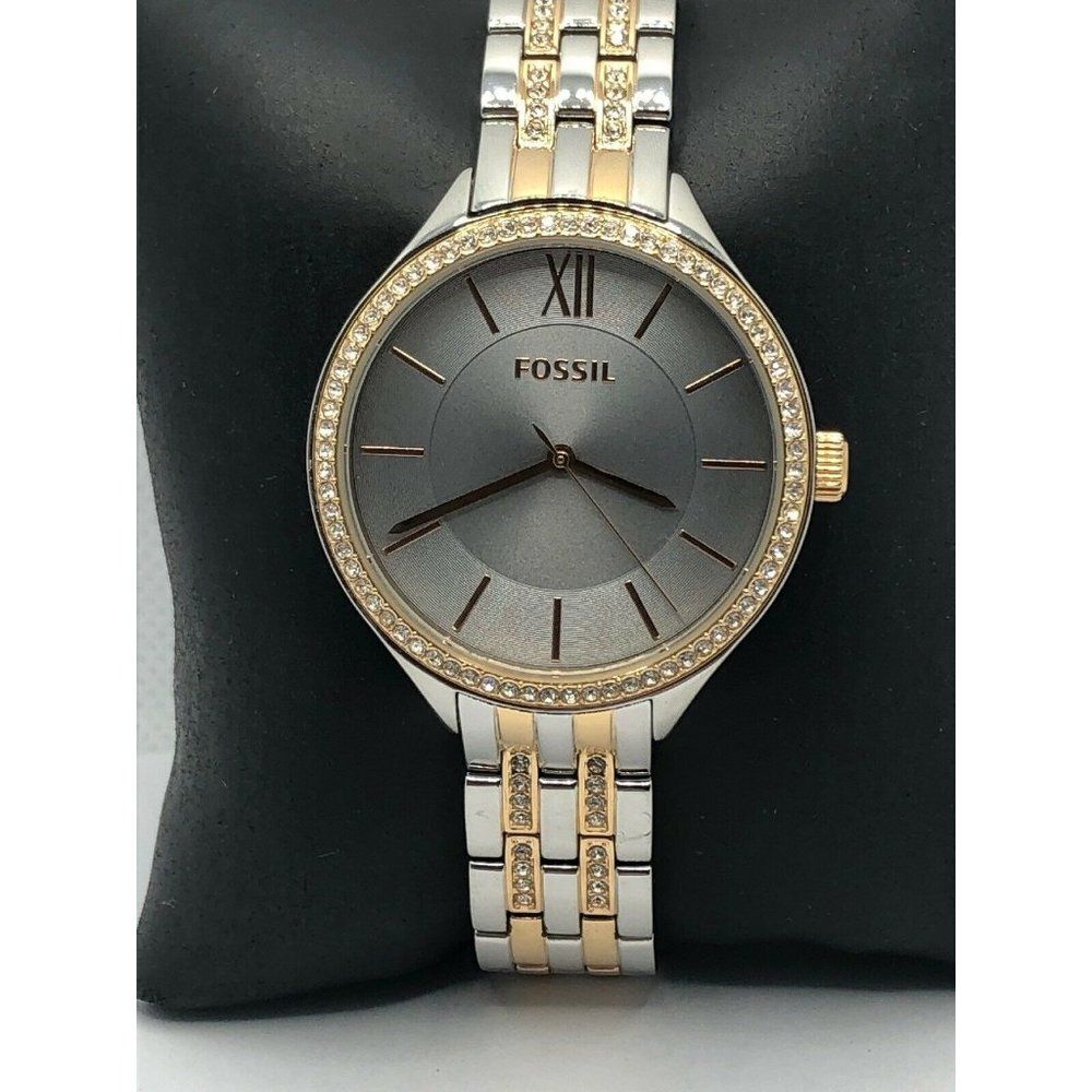 Fossil BQ3124 Womens Stainless Steel Analog Grey D